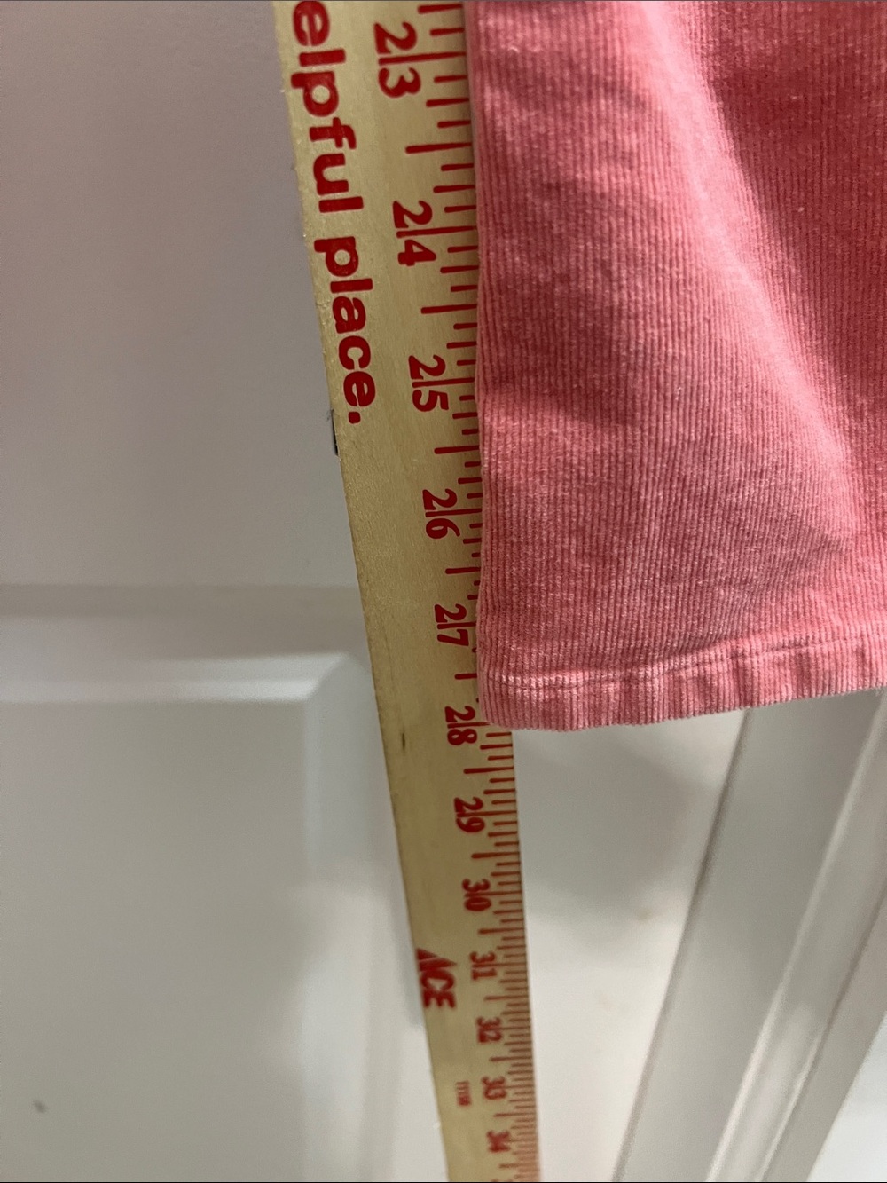 Wild Fable Pink Corduroy Flare Pants Women’s Size 12 Low Rise Stretch Retro Y2K - Picture 4 of 8